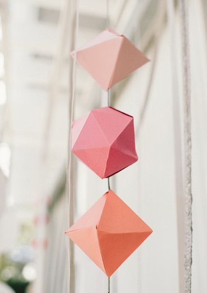 Geometric escort cards
