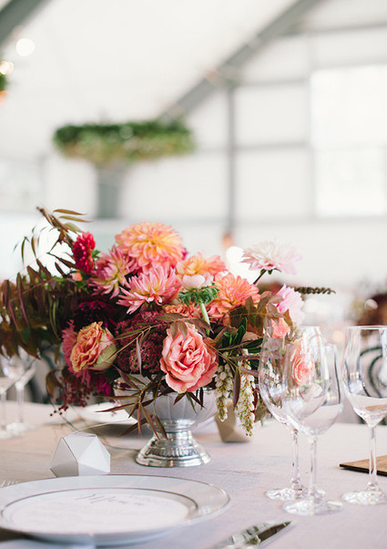 Colorful modern centerpiece