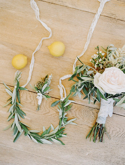 Olive branch bouquet