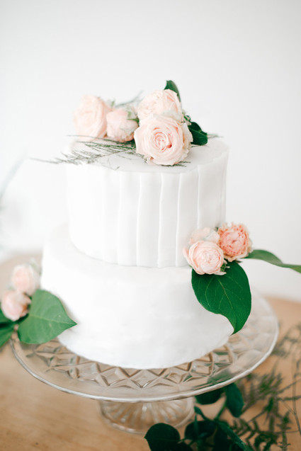 White wedding cake
