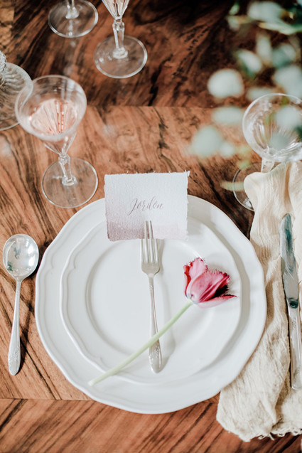 Watercolor placecards Inspiration