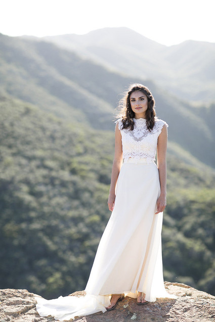 Two-piece wedding dress