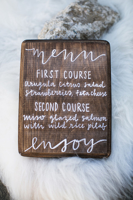 Wood menu