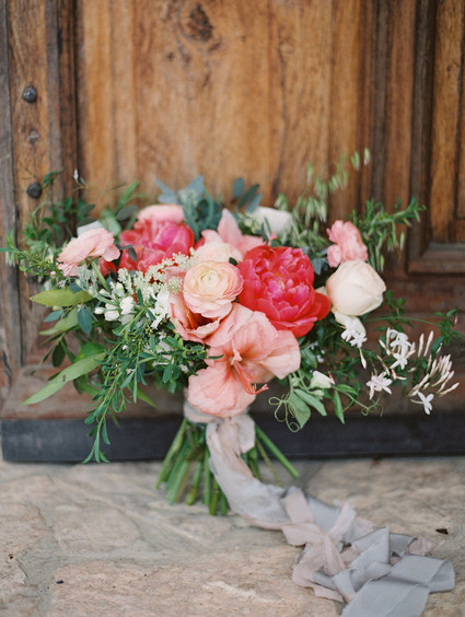 Pink peony bouquet