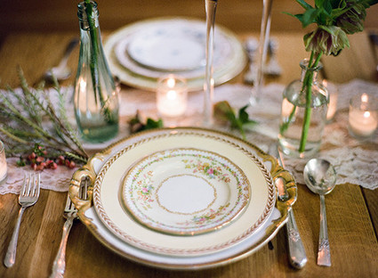 Vintage floral china