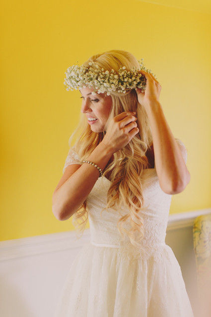Babies breath floral crown