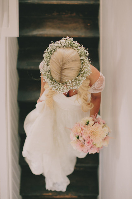 Babies breath floral crown