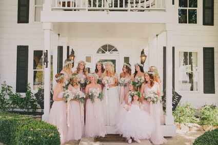 Pink bridesmaid dresses