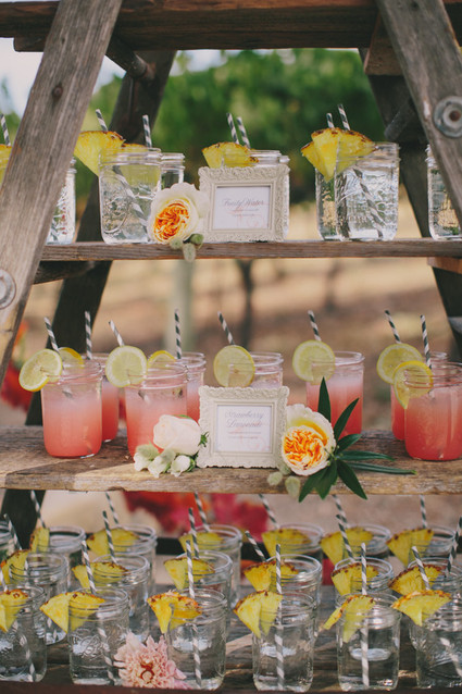 Tropical welcome cocktails