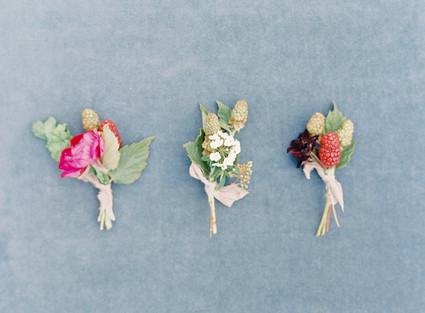 Fresh berry boutonnière