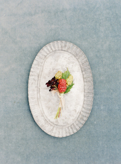 Fresh berry boutonnière