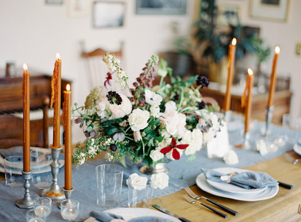 Amber tapered candles Inspiration