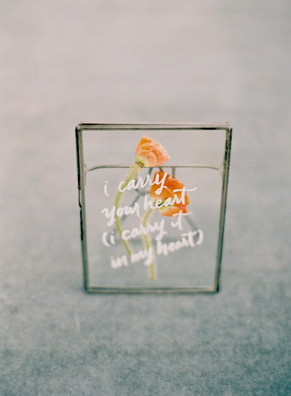 Pressed flower signage
