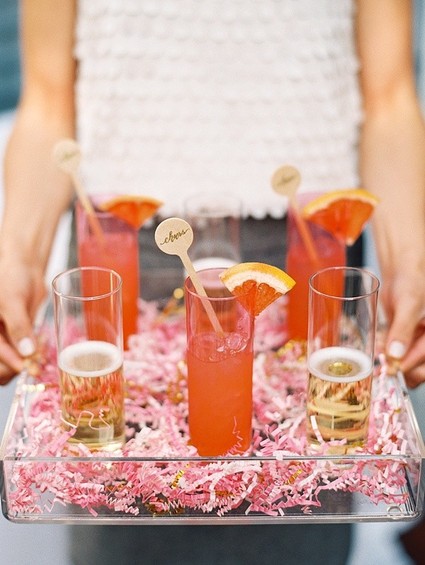 Citrus and bubbly cocktails