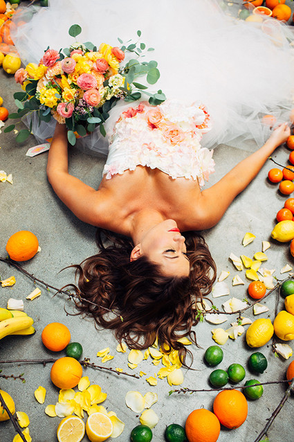 Citrus inspired wedding inspiration