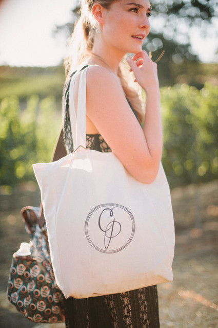 Monogramed favor bag