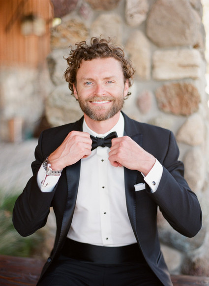 Black grooms tux