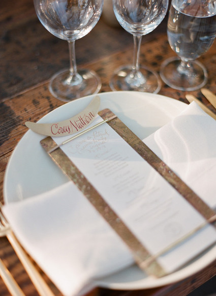 Rustic and romantic vineyard wedding
