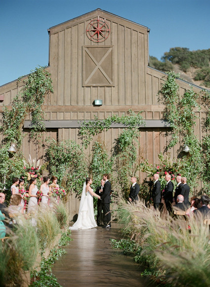 Rustic vineyard ceremony