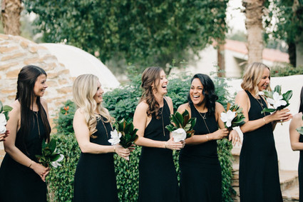 Black bridesmaid dresses