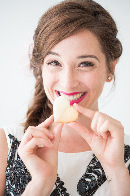 Heart shaped sugar cookies