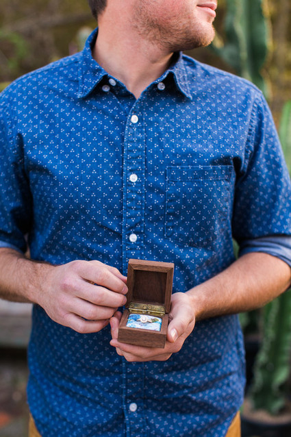 Surprise engagement photo