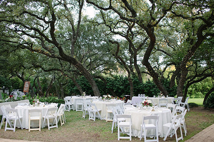Garden themed wedding reception