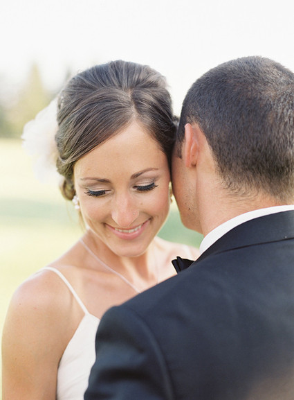 Outdoor wedding portrait