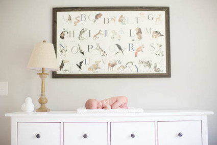 Light airy newborn photos