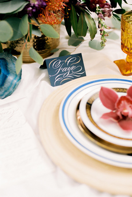 Place card calligraphy