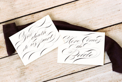 Hand-drawn signage