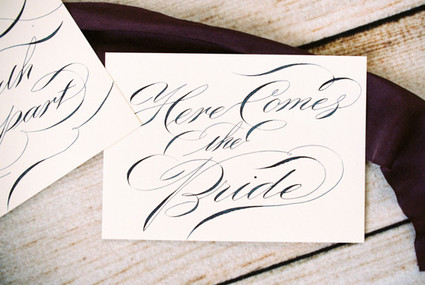 Hand-drawn signage