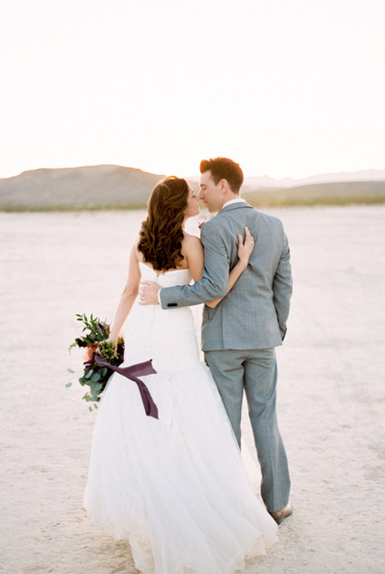 Mojave Desert wedding portrait