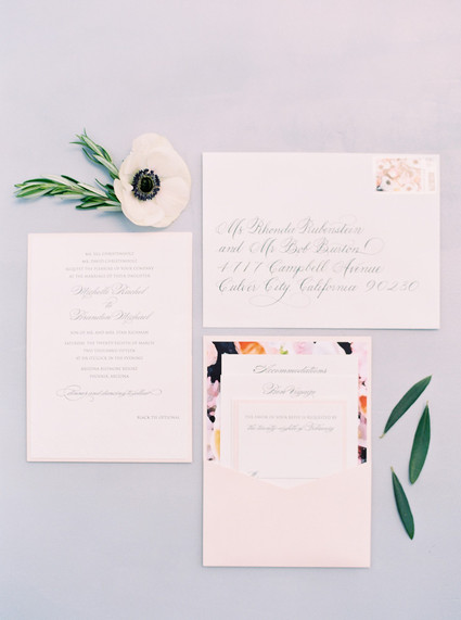 Floral invitations