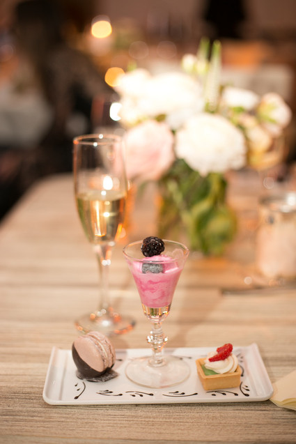 Elegant wedding dessert