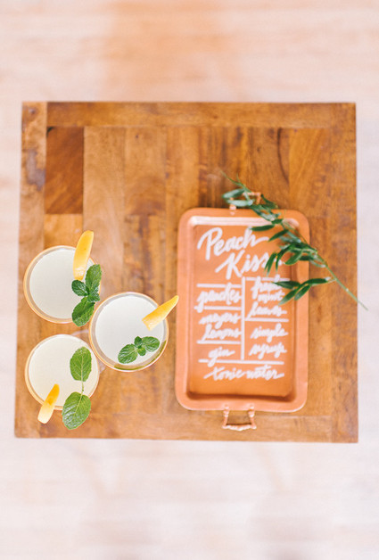 Cocktail menu
