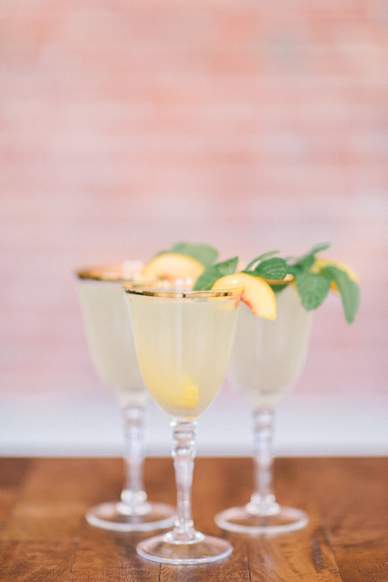 Peach cocktail