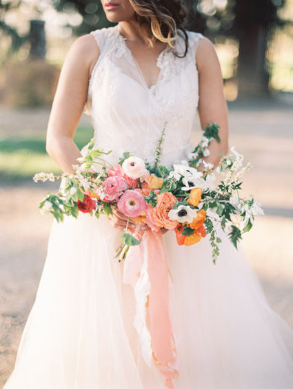 Spring bridal bouquet