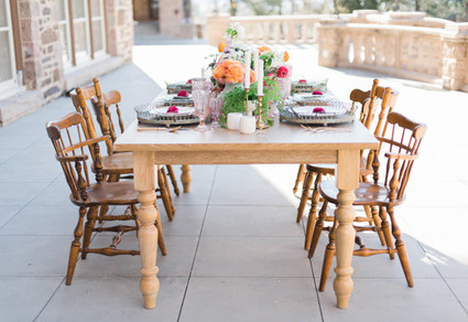 Organic vintage tablescape