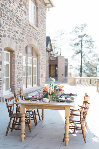 Organic vintage tablescape