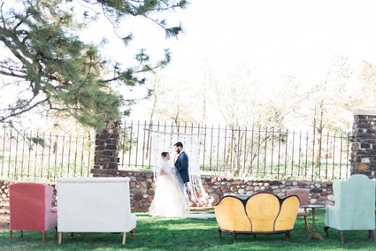 Ranch wedding portrait