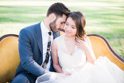Ranch wedding portrait
