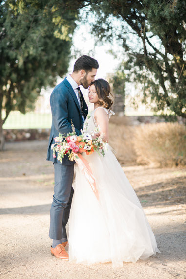Ranch wedding portrait