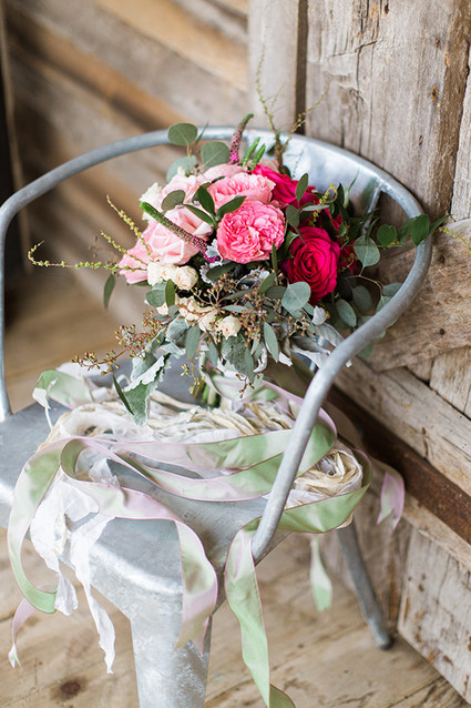 Pink bridal bouquet