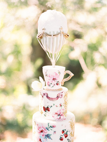 Strawberry inspired cake topper