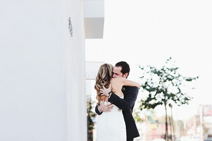 Rustic and modern wedding portrait