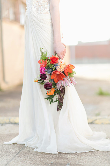 Colorful spanish inspired bouquet