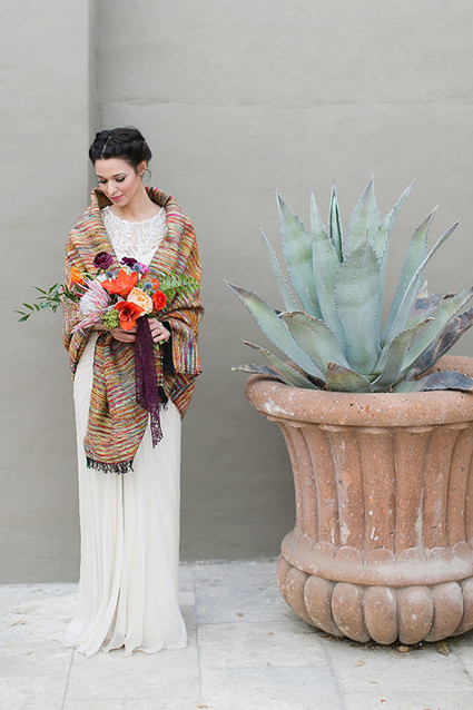 Colorful Spanish inspired bouquet