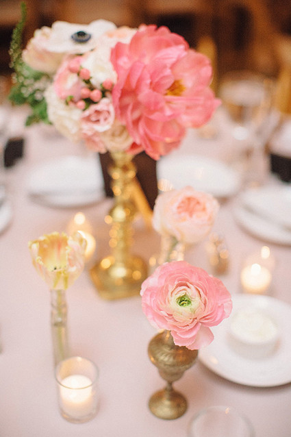 Romantic wedding florals