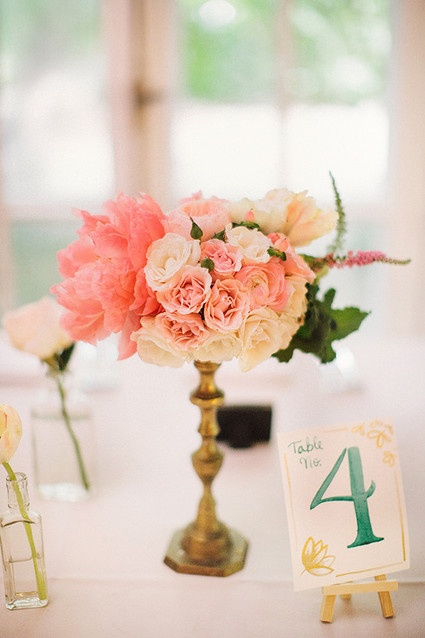 Romantic wedding florals